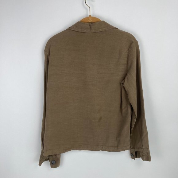 Better Than Basic Brown Button Up Blazer PS - Picture 8 of 9